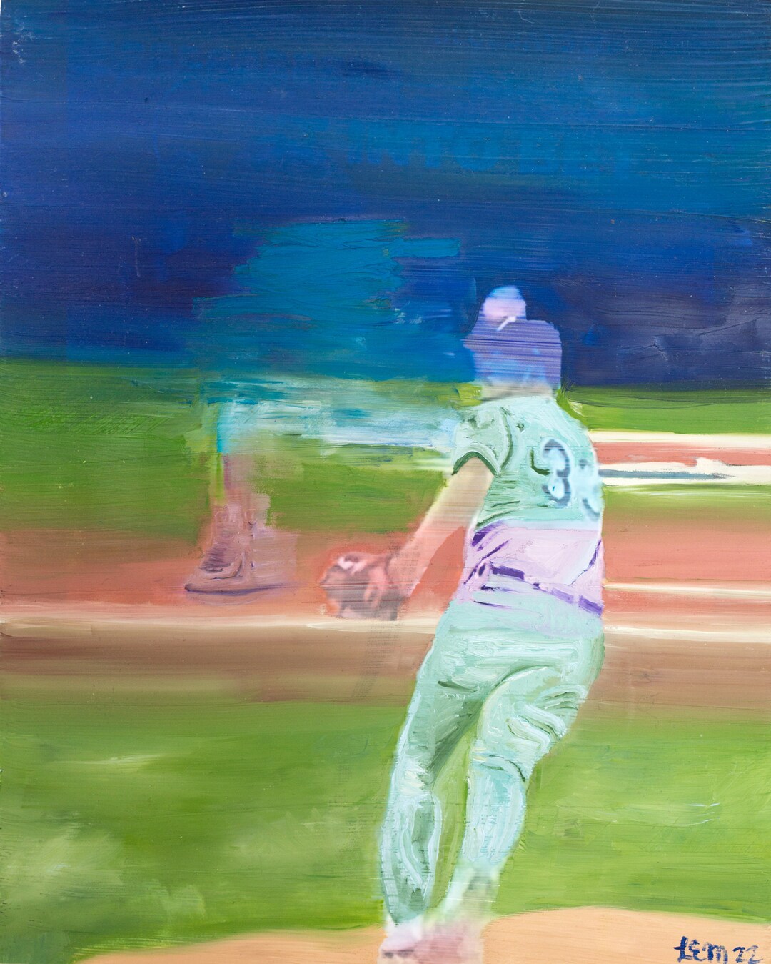 Flashing the Leather original Painting Etsy