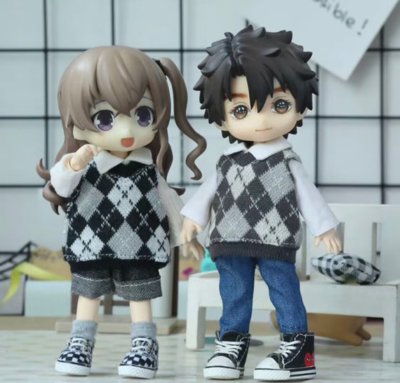 OB11 Molly 12 Points BJD V-neck Rhombus Vest Vest Nendoroid - Etsy