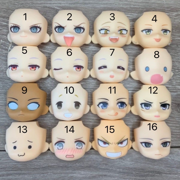 GSC Clay Human Face 16 Replacement Faces