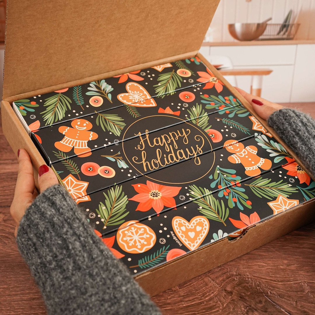 Coffee and Tea Gift Box Set of 60pcs Holiday Gift Box, Cool Christmas