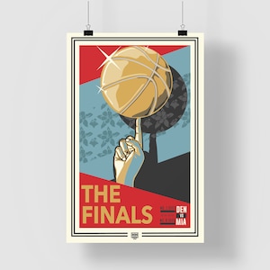 Nuggets vs Heat NBA Finals poster