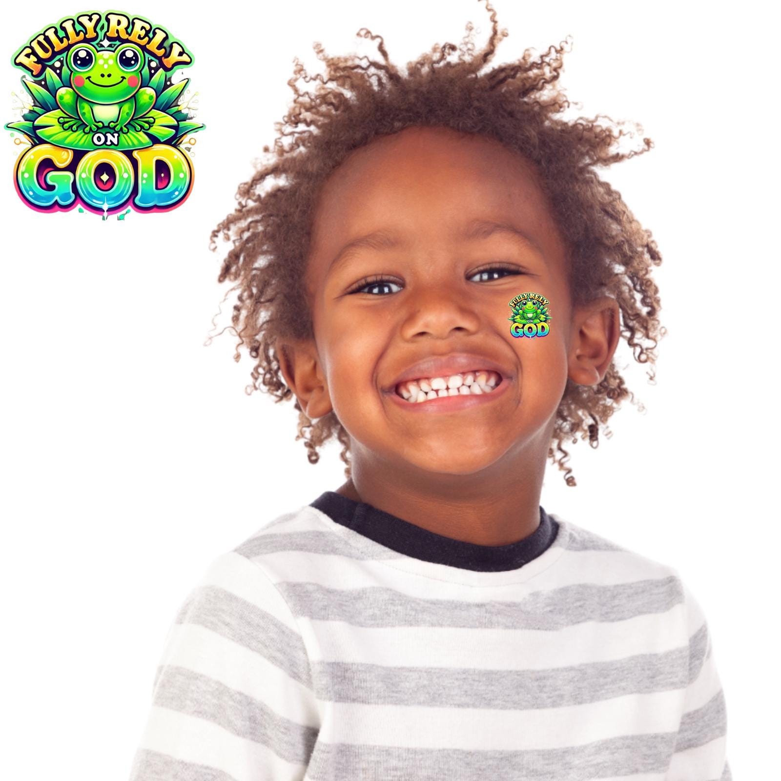 Fully Rely on God Temporary Tattoos, Set of 50, Frog Design - Etsy