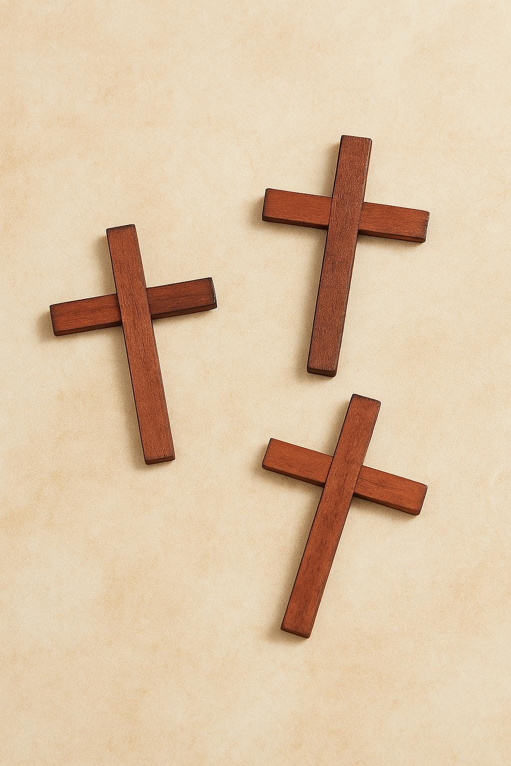 Mini Wooden Crosses Bulk: 3" Natural Wood Christian Favors (24-piece ...