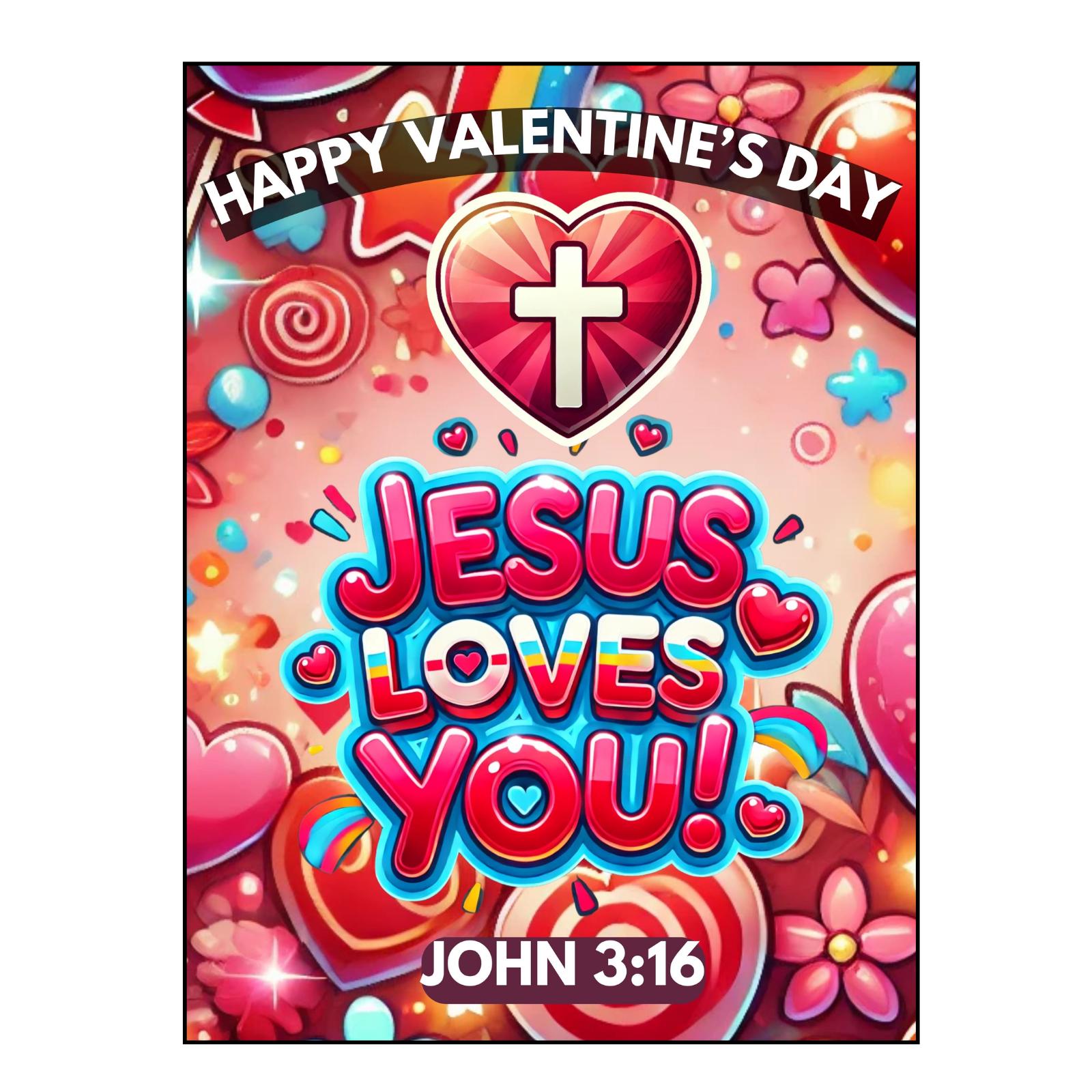 Jesus Loves You Valentine's Day Gospel Tracts With Maze (100 Count) - Etsy