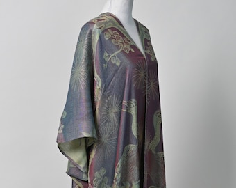 Capa poncho de inverno verde-malva, poncho de malha, poncho de lã de cashmere, poncho tecido à mão para crianças, roupas boho para meninas, ideia de presente para ela