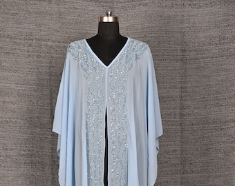 Babyblauwe kralen jumpsuit voor vrouwen, bruidsmeisjesjurk, cocktailpartyjurk, romper vrouwen jumpsuit, outfit bruiloft gast, cadeau voor haar