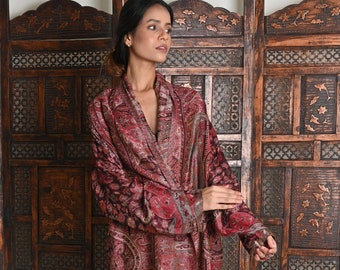 Boho Kimono, Kaftan, Silk Kimono Robe, Kimono Jacket, Kimono Cardigan, Dressing Gown, Robe for Women, House Coat, Beach Dress, Gift for Her