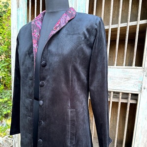 Coat For Women, Space Black Coat, Embroidered Jacket, Unisex, Designer Velvet Jacket, Wedding Guest Outfit, Customize Velvet Jacket, Gift