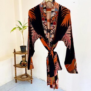 Boho Kimono, House Coat, Beach Dress, Kaftan, Silk Kimono Robe, Kimono Jacket, Robe for Women, Kimono Cardigan, Dressing Gown, Gift for Her