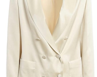 Handmade Taffeta Silk Long Coat: Unisex Trench Jacket