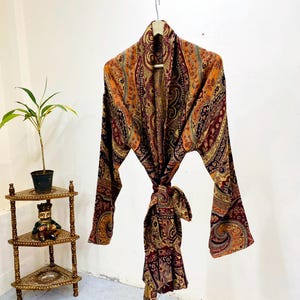 Beach Dress, Boho Kimono, Silk Kimono Robe, Kaftan, Dressing Gown, Robe for Women, House Coat, Kimono Cardigan, Kimono Jacket, Gift for Her