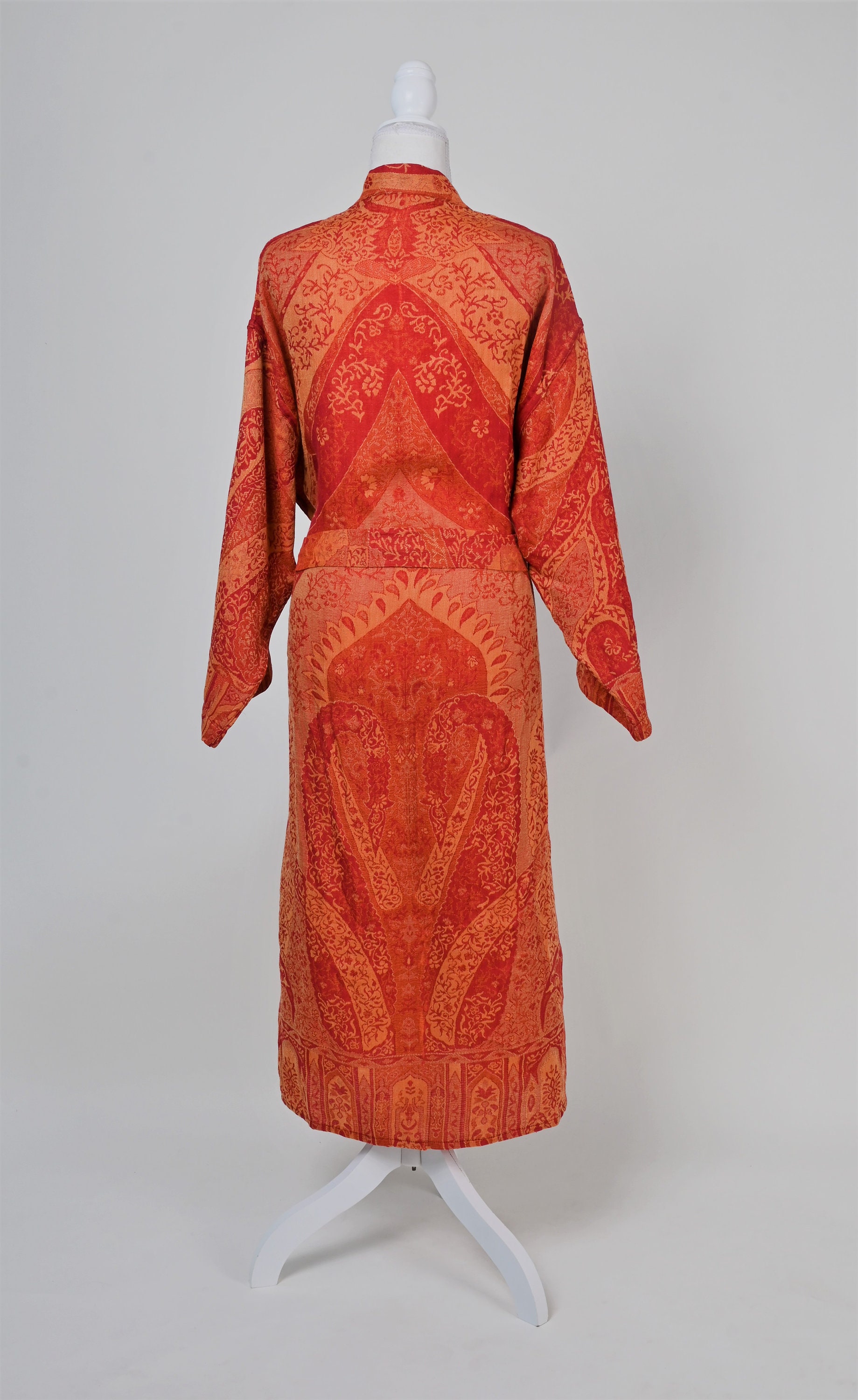 Candy Robe Candy Red House Coat, Long Bathrobes, Women Dressing Gown, Reversible ...