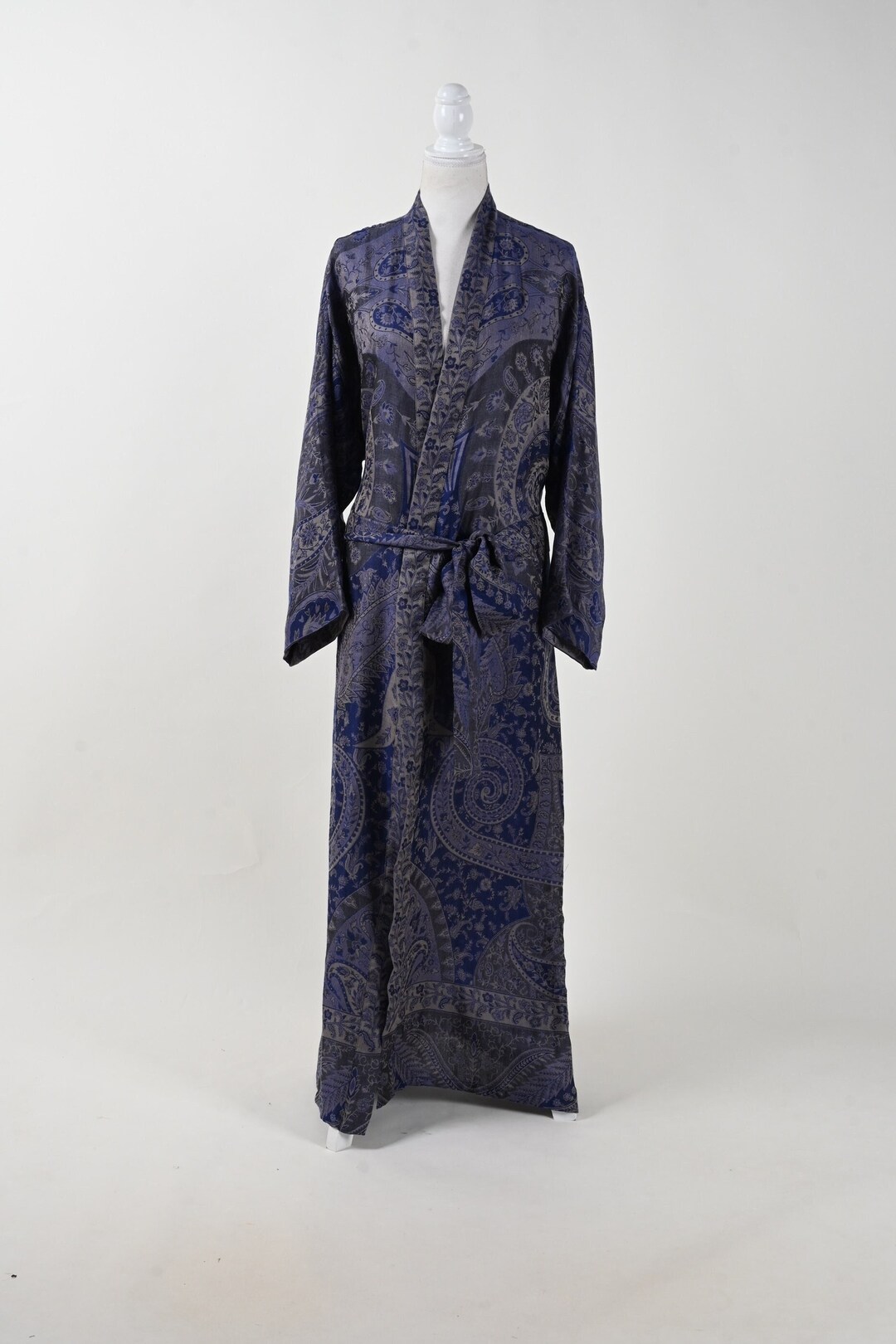 Royal Blue Bathrobe, Kaftan for Women, Women Dressing Gown, Loungewear ...