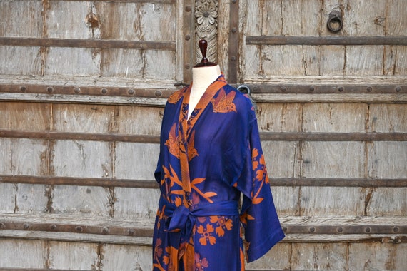 Cobalt Blue Long Dressing Gown, House Coat, Kaftan for Women, Wedding Morning, Silk Kimono Robe, Plus Sized Robes, Lounge Wear, Gift Her - Etsy Cobalt Blue Long Dressing Gown, House Coat, Kaftan for Women, Wedding Morning, Silk Kimono Robe, Plus Sized Robes, Lounge Wear, Gift Her - Etsy