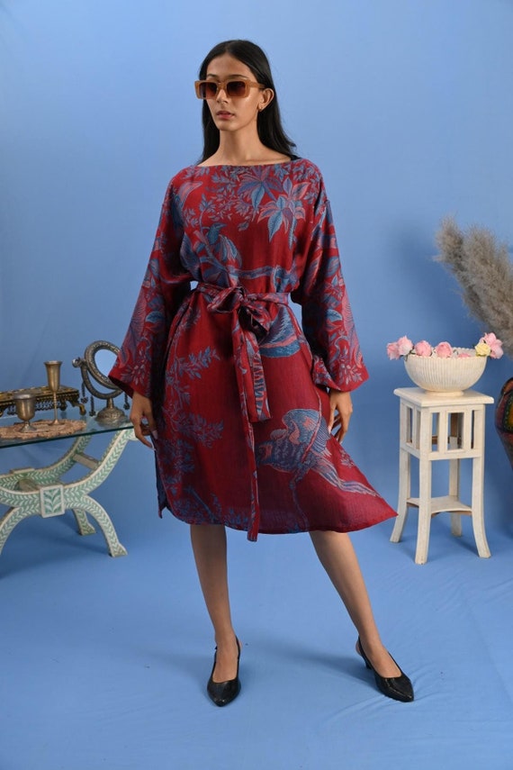 cashmere dress red Red Cashmere Silk Dress, Cashmere Dress, Midi Dress, Wedding Guest Outfit, Cashmere Dress, Maxi Dress, Night Party Dress, Gift Her