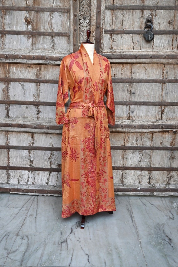 open lace back dress Thick Warm Bathrobe for Women:Women Dressing Gowns,Fluffy Nightgowns,Super  Soft and Warm,Long Sleeve,Solid Color,Hooded Bathrobe,Terry Towelling  Bathrobes for, Orange, XL : Amazon.ie: Fashion main image 1