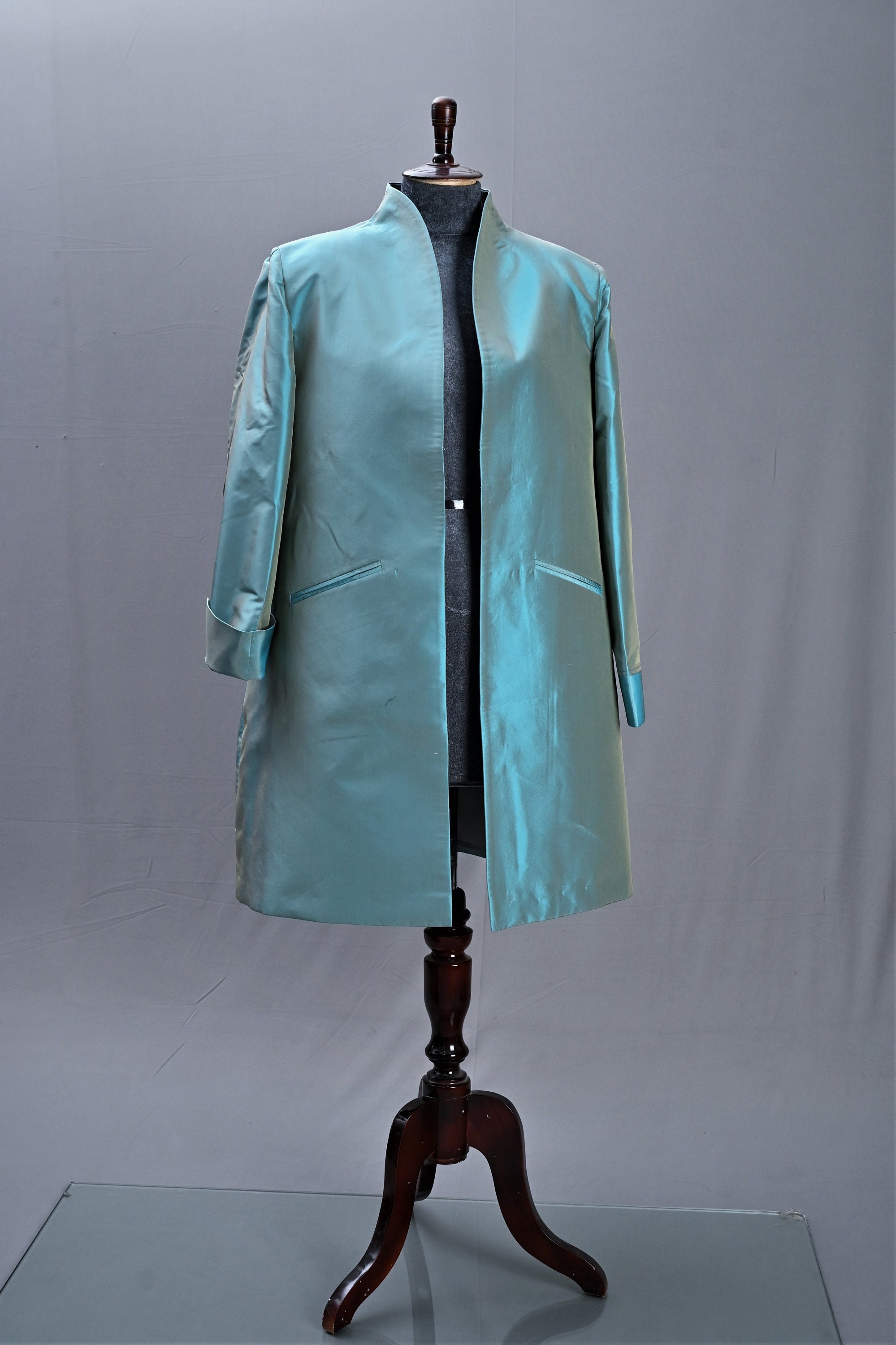 Long Silk Jacket Etsy