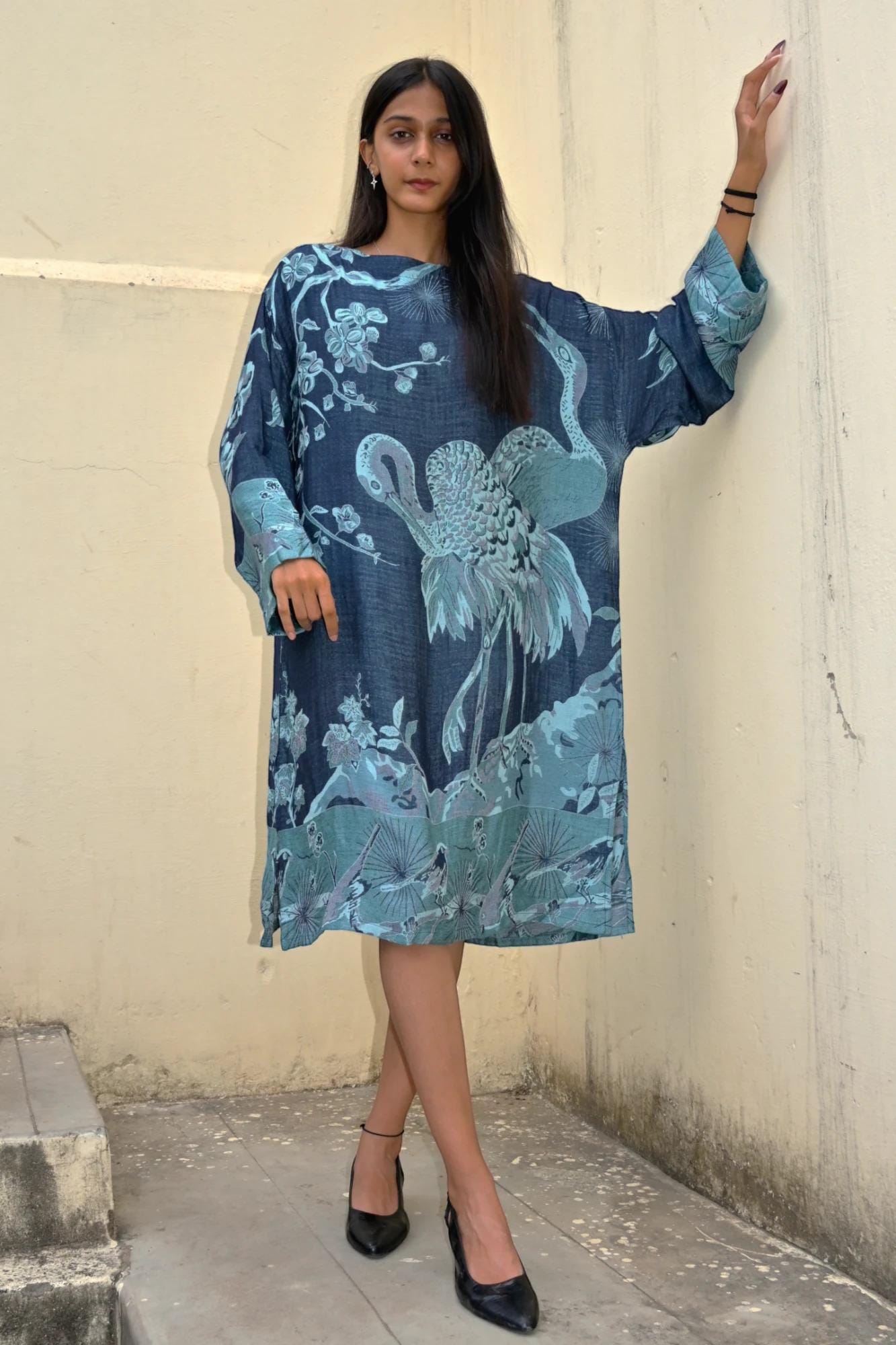 silk cashmere dress NAADAM Silk Cashmere Polo Mini Dress in Cement, XL
