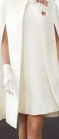 Narrow line Cape Dress – L'AUBE BLANC