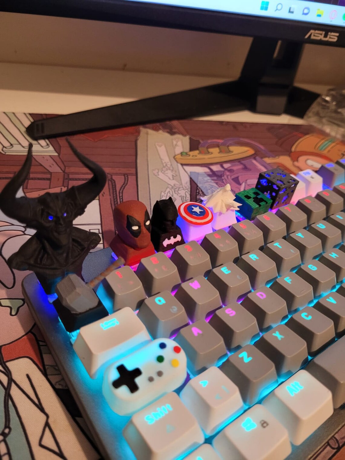 Minecraft Creeper Keycap Creeper Keycap Artisan Keycaps Etsy Ireland