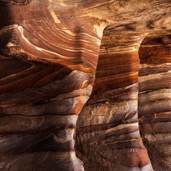 Colorful Canyon Walls Art Print - Digital Download | Nature Wall Art | Desert Tones | Taken in Petra