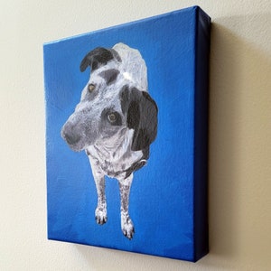 Custom Pet Portrait Painted on Canvas, Custom Wall Art, Dog Portrait, Cat Portrait, Dog Lover Gift, Pet Lover Gift, Pet Memorial, Animal Art