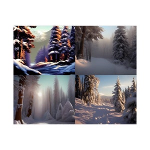 Winter Landscape Variety Print
