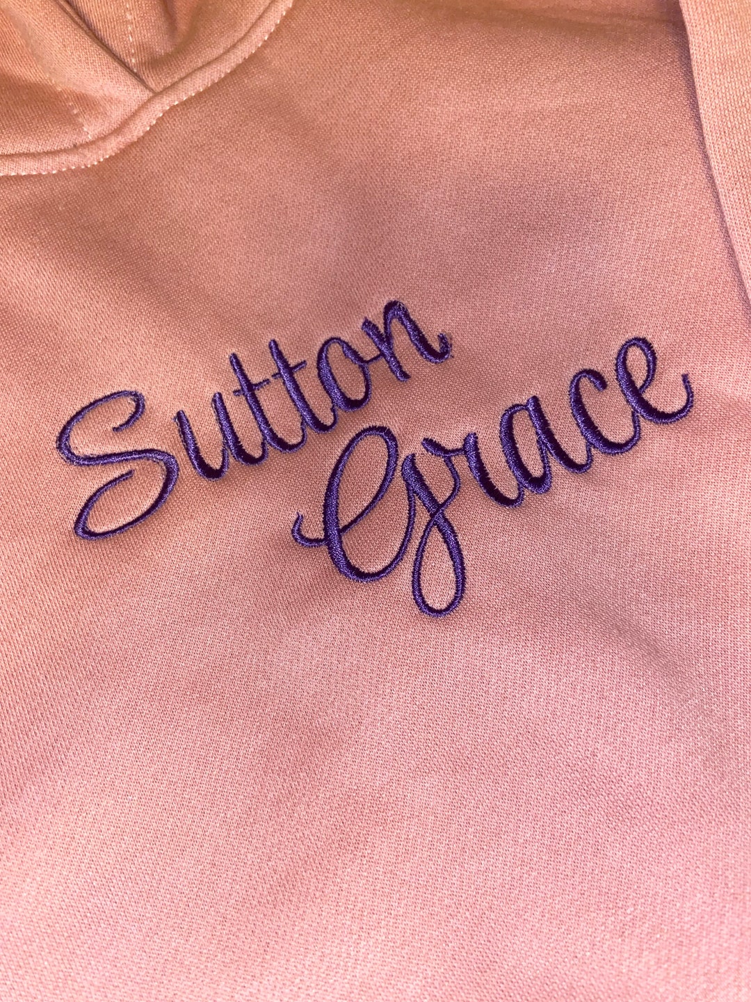Personalized Name / Custom Embroidered Hoodie Etsy