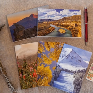 Typische Colorado Grußkarten | 5 Blankokarten mit Umschläge | Blanko Grußkarten | Original Fotografie | Kunstkarten | Urlaub Geschenk