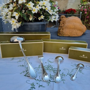 christofle cutlery model crossed ribbons
