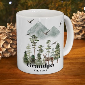 Grandpa Mug New Grandparents Gift Pregnancy announcement Personalized mug First time Grandparents Custom Grandpa Mug Est 2023 Coffee Mug