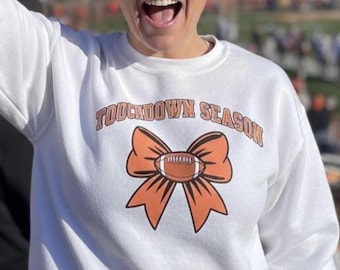 Touchdown Season Sweatshirt: Football Mom Cozy Pullover