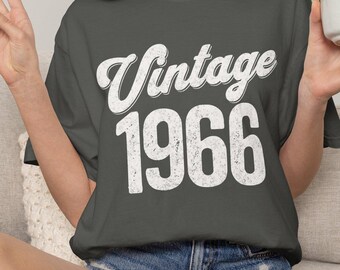 Vintage 1966 T-shirt | Personalized Back Name and Number 60