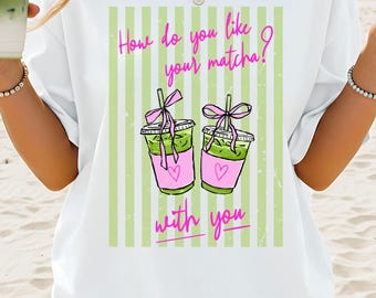Iced Matcha T-shirt | Matcha Latte Summer Tee