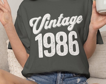 Vintage 1986 T-shirt | Personalized Back Name and Number 40
