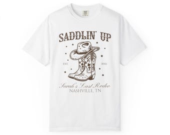 Western Bachelorette T-Shirt: Comfort Colors Cowgirl Bridal Party Tee