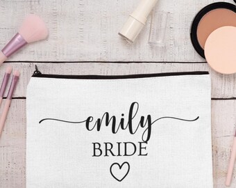 Bridesmaid Cosmetic Pouch: Personalized Gift Bag