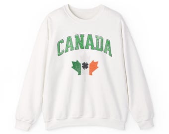 Irish Canadian St Patrick's Day Sweatshirt: Celtic Crewneck