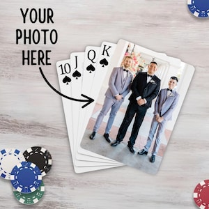 Custom Photo Playing Cards: Personalized Card Deck, Game Night Gift