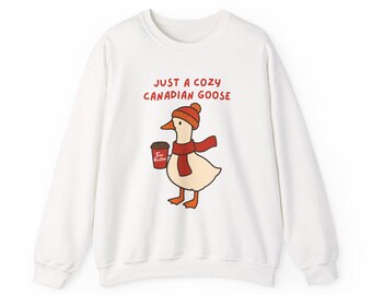 Cozy Canadian Goose Sweatshirt: Unisex Fall Crewneck