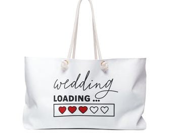 Wedding Weekender Bag, Mrs 2023, Beach Bag, Canvas Tote Bag, Bridal Gift, Bridal Shower Gift, Bride to be, Wedding gift, Honeymoon Gift