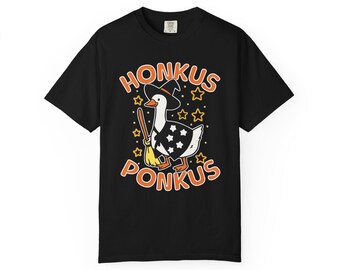 Honkus Ponkus Silly Goose Halloween T-Shirt: Comfort Colors Unisex Tee