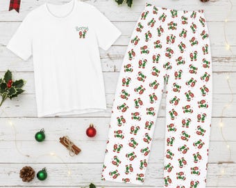 67 Meme Christmas Pajama Pants and T-shirt Set, AOP Christmas Loungewear | Viral TikTok PJs