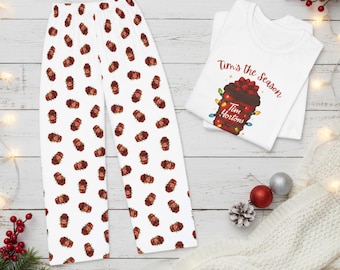 Tim Hortons Coffee Pajama Pants and T-shirt Set | Women's Christmas Loungewear