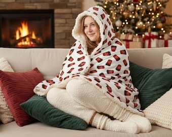 Tim Hortons Coffee Hooded Sherpa Blanket: Cozy Throw