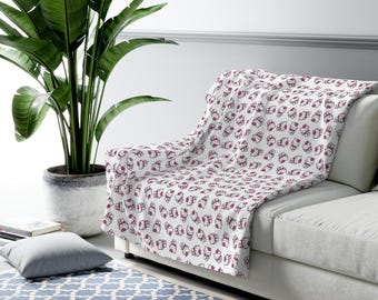 Hello Kitty Sherpa Fleece Blanket - Cozy Plush Throw