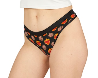 Custom Photo Thong: Personalized Women's Underwear, Bachelorette Gift