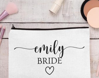 Bridesmaid Cosmetic Pouch: Personalized Gift Bag