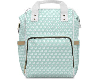Cute Baby Elephant Diaper Backpack for Moms, Baby Bag, Travel Backpack, Nursery Essential, Eco-Friendly, Perfect Baby Shower Gift