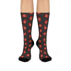 Tim Hortons Coffee Cup Crew Socks, Novelty Food Print